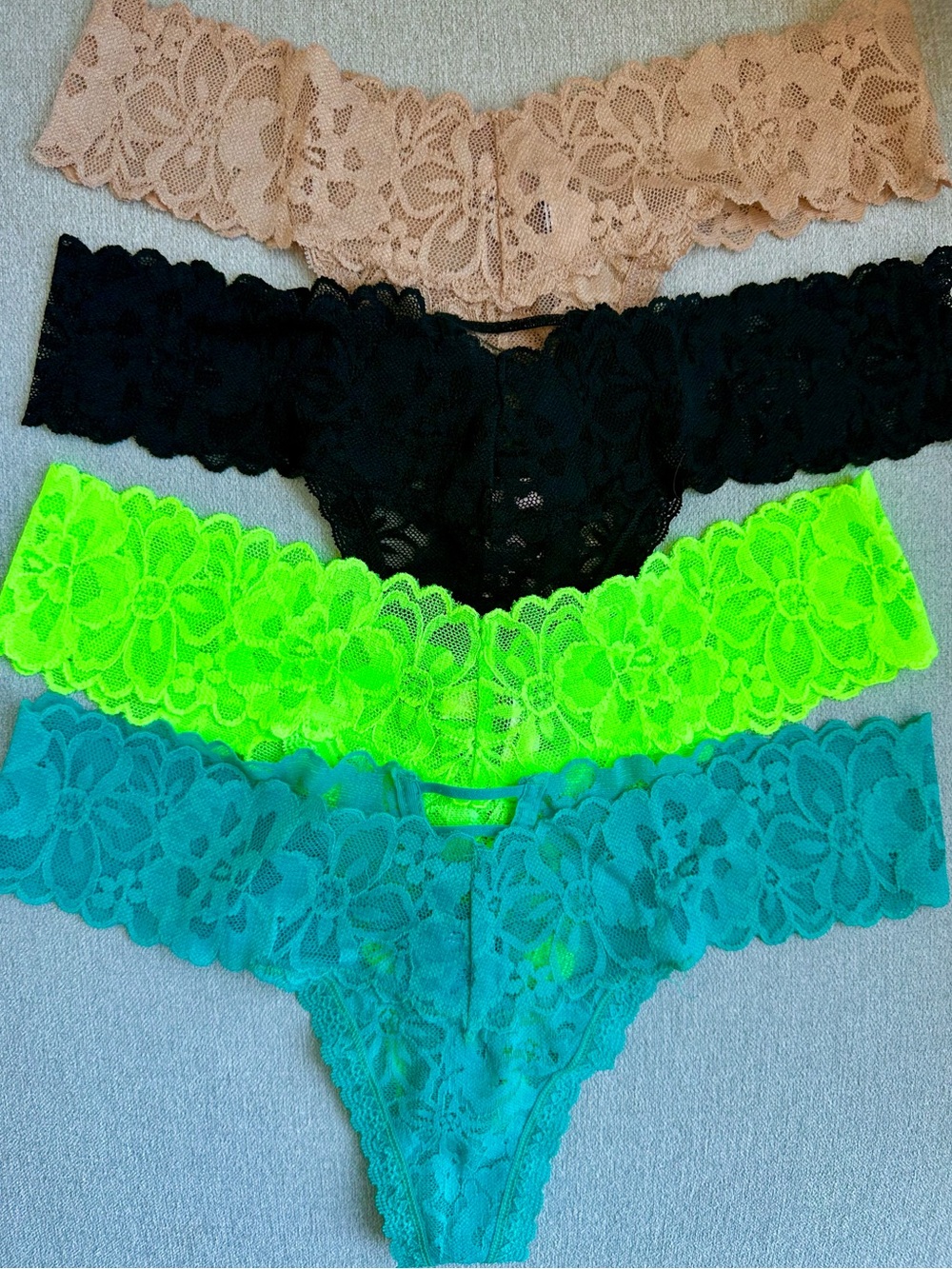 NWOT Victoria's Secret Lace Thong Bundle